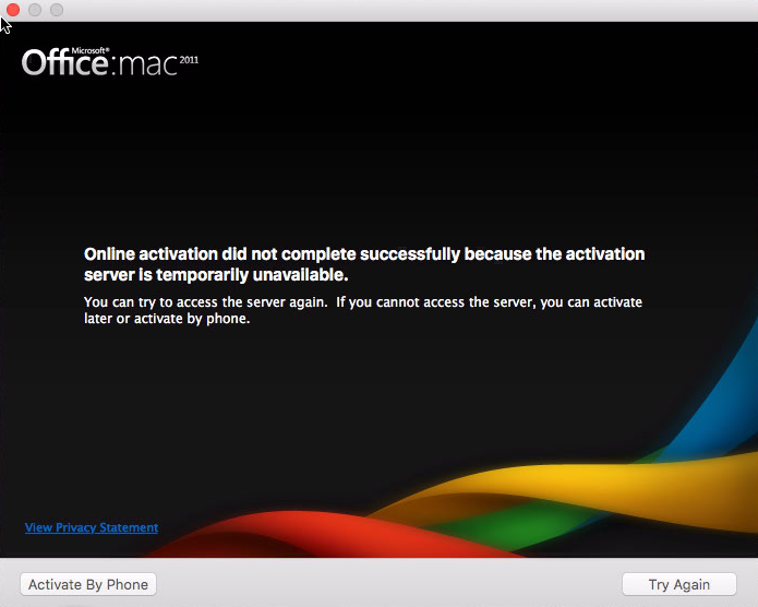 Microsoft Office For Mac 2011 Activation Server
